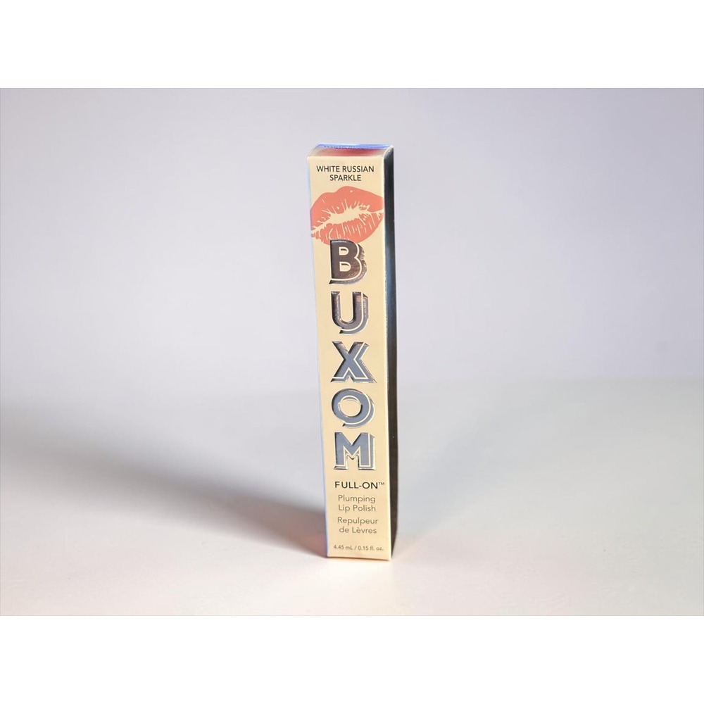 Buxom Full-On Plumping Lip Polish White Russian Sparkle Shimmer Gloss 0.15oz NEW